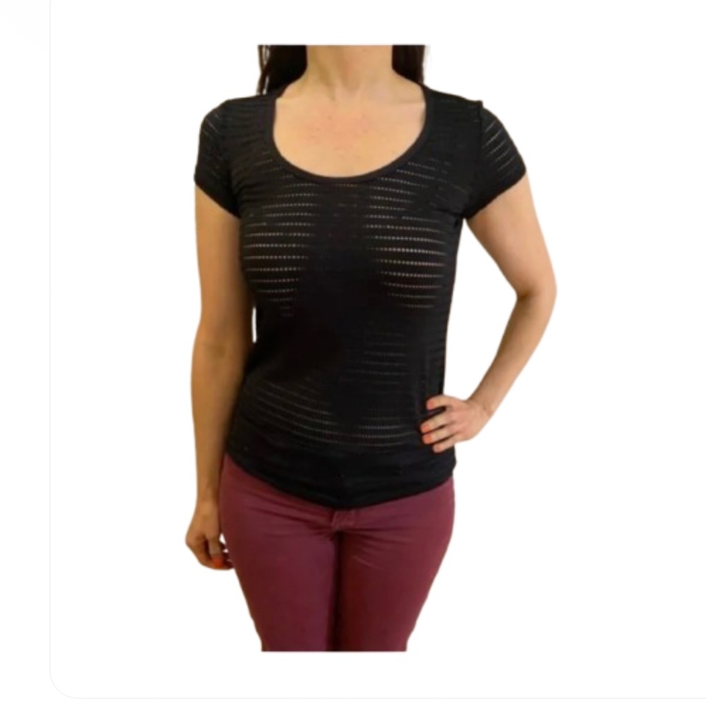 🖤5/$25 Lorna Jane black mesh activewear athlesiure top